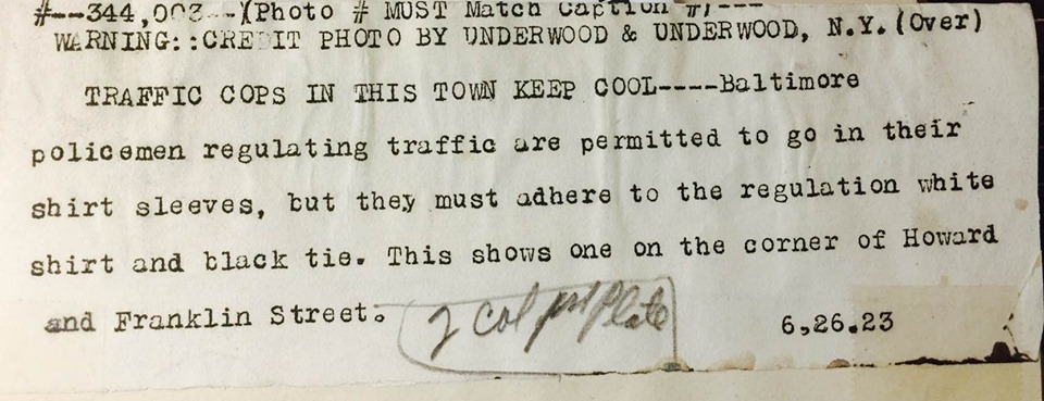 back of No coat NYPD news about BPD traffic uniform order