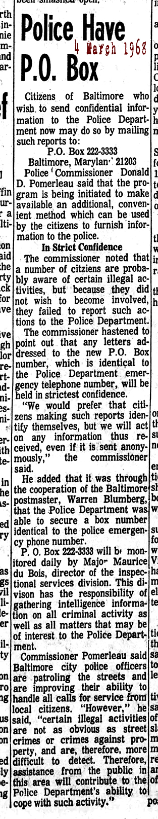 The Sun Mon Mar 4 1968 PO Box 222 3333 72