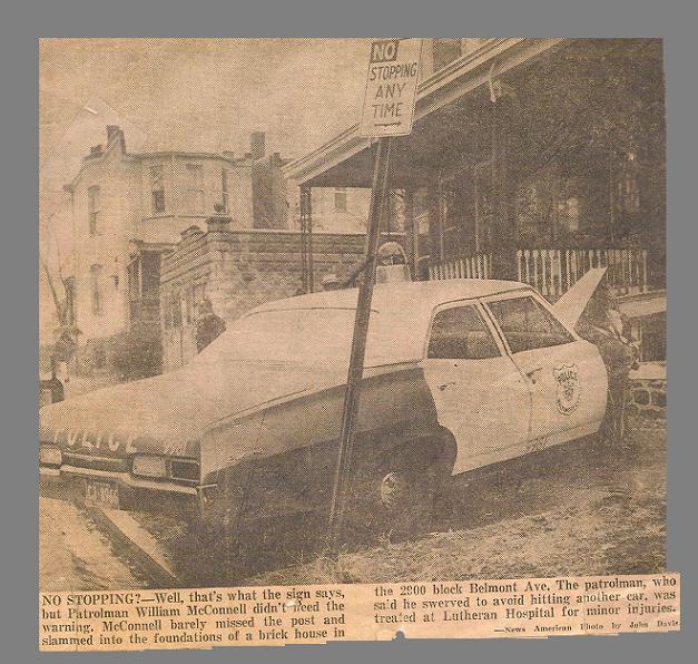1967chev accident with house