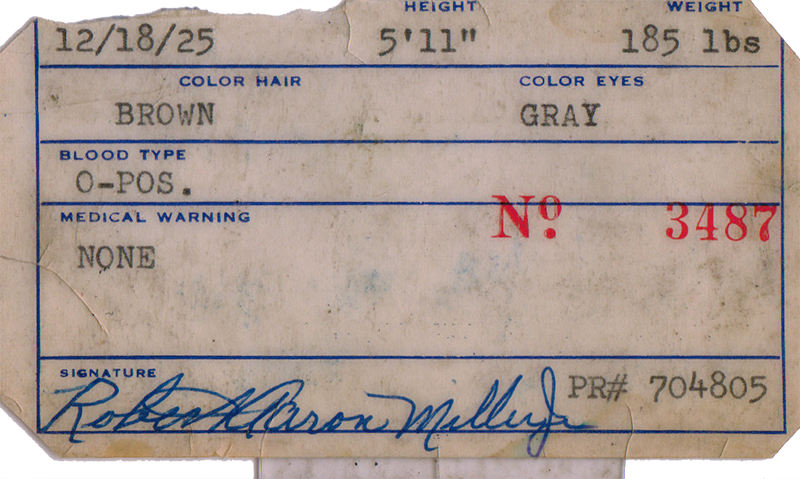 ID card back