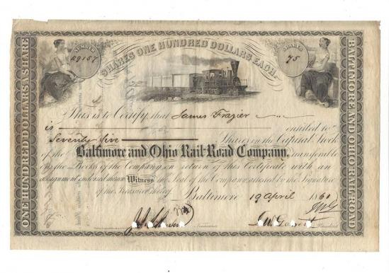 19 april 1861 B and O